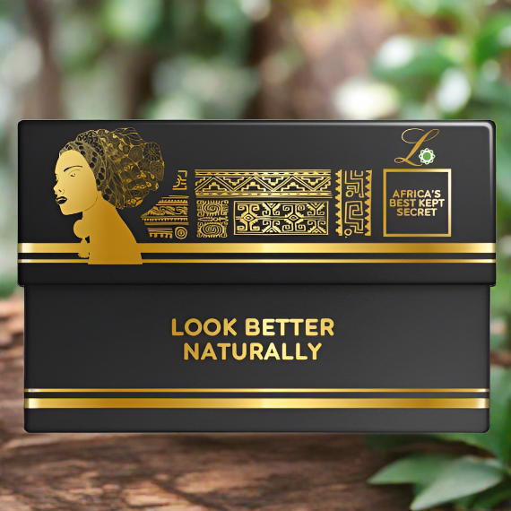 African black soap with cocoa